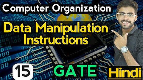 data manipulation instructions | shift operation | Computer Organization and Architecture