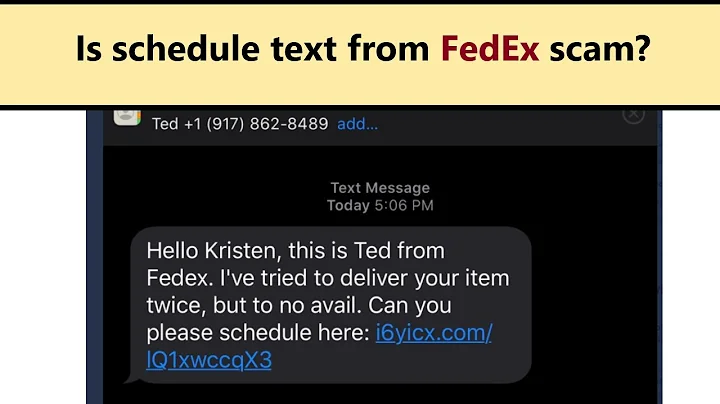 FedEx text scam about undelivered item and schedule with link! Be aware of new message fraud!