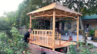 Build a Unique Wooden Hut With An Extremely Large And Sturdy Texture // Amazing Woodworking Projects