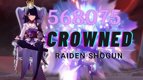 Crowned Raiden Shogun Showcase (C0-C2 Damage Difference) + R1 Engulfing Lightning