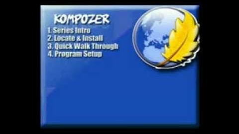 Kompozer Tutorial
