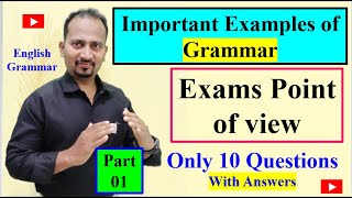 Important Examples of Grammar Part 10: Exams Point of view 10 Questions With Answers #EnglishGrammar screenshot 1