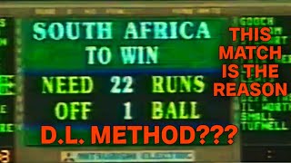 D/L Method? This match is the origin of D/L Method rule!!! #cricket  #cricinfo