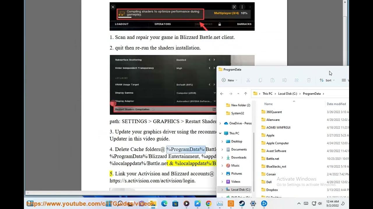 Fix Black Ops Cold War Stuck on Compiling Shaders on Windows YouTube