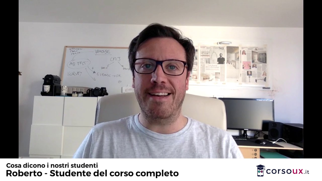 Feedback di un nostro studente di UX Design - Roberto P. - YouTube