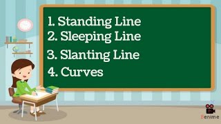 Standing Line,Sleeping Line for Nursery |Slanting Line,Curves learning video for kids@KDLearning Hub