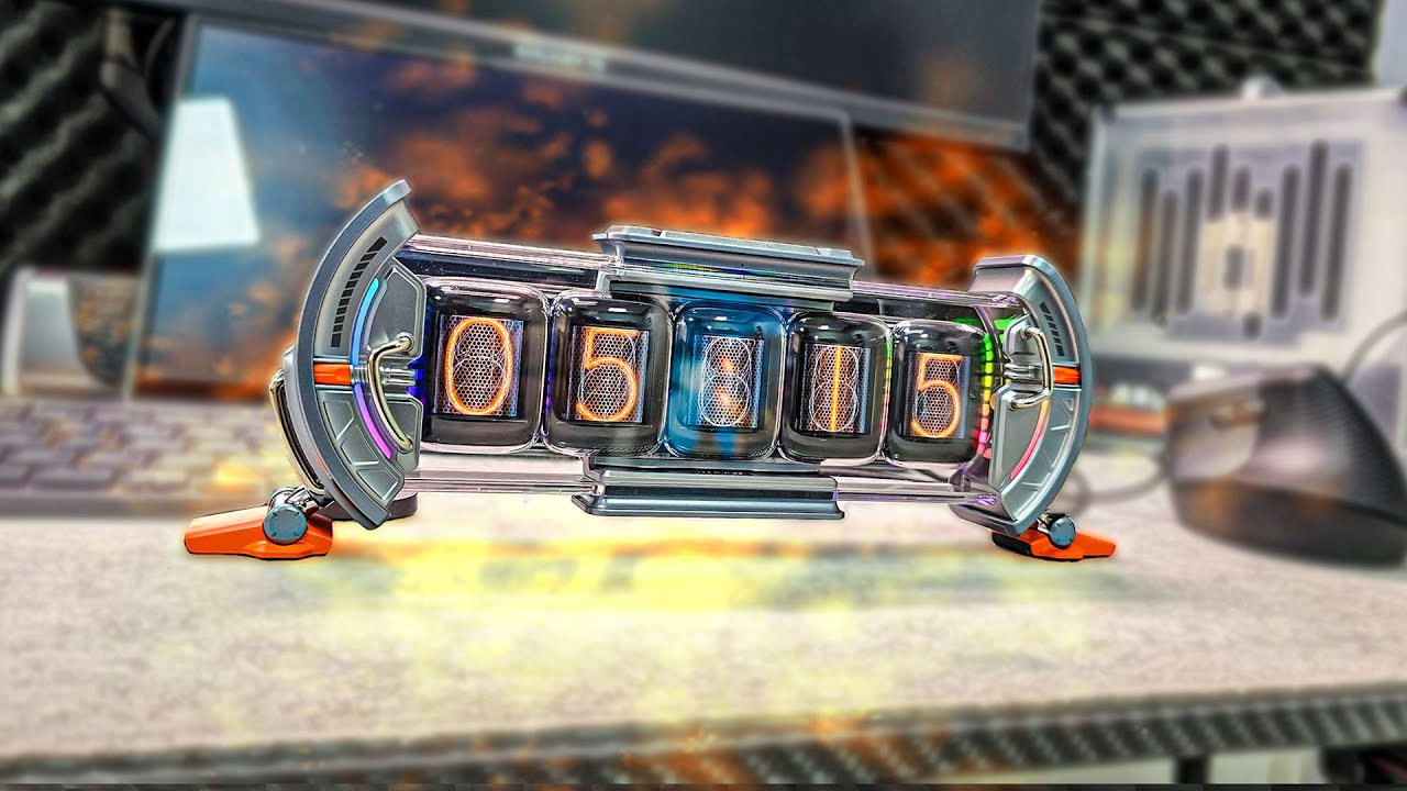 Futuristic watch to add to your setup - Divoom Times Gate - YouTube