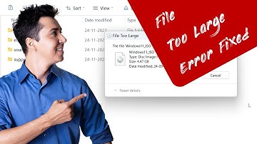 The file is too large for the destination file system |  File too large | pendrive hard flash drive