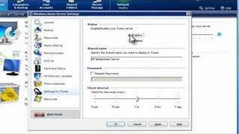 HP MediaSmart Server - Configure your server for iTunes