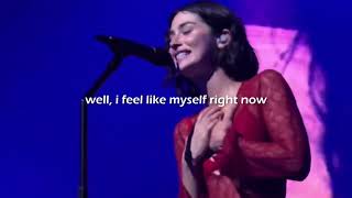 Gracie Abrams - Right Now (lyrics) | Live Performance