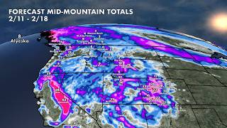 Mountain Snow Forecast for the Second Weekend of February