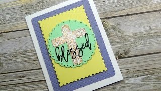 Layered Dimension and Texture with Embossing Folders | Easter Card