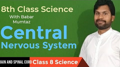 G8S Lecture 1 | part 1 | central nervous system | class 8 science | central nervous system function