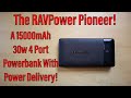 Indepth Review Of The RAVPower 15000mAh PB231 Pioneer 30w USBC PD Power Bank!