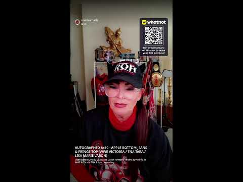 WWE VICTORIA & TNA TARA (LISA MARIE VARON) | LIVE VIRTUAL SIGNING – AUTOGRAPHED TRADING CARDS, 8X...