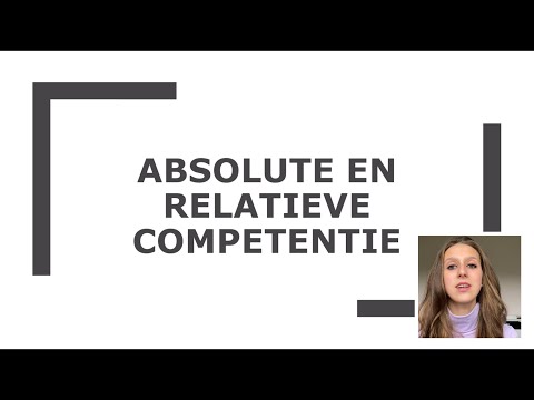 Absolute en relatieve competentie