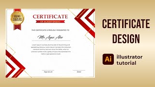 How to create a professional certificate in adobe illustrator cc tutorial