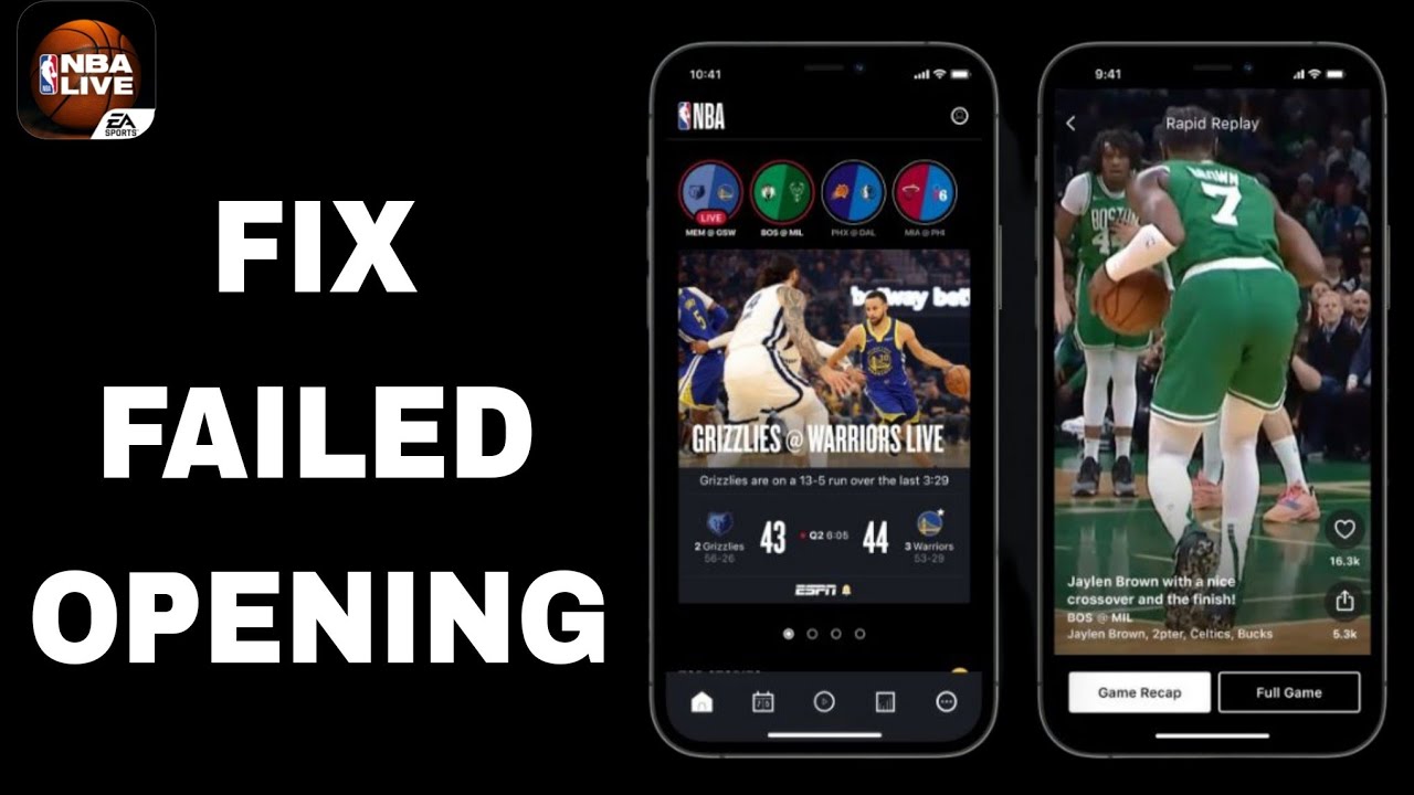 How To Fix And Solve Failed Opening On NBA Live App | Final Solution ...