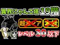 【にゃんこ大戦争】異界にゃんこ塔19階を本能なし低レベルで攻略！【The Battle Cats】