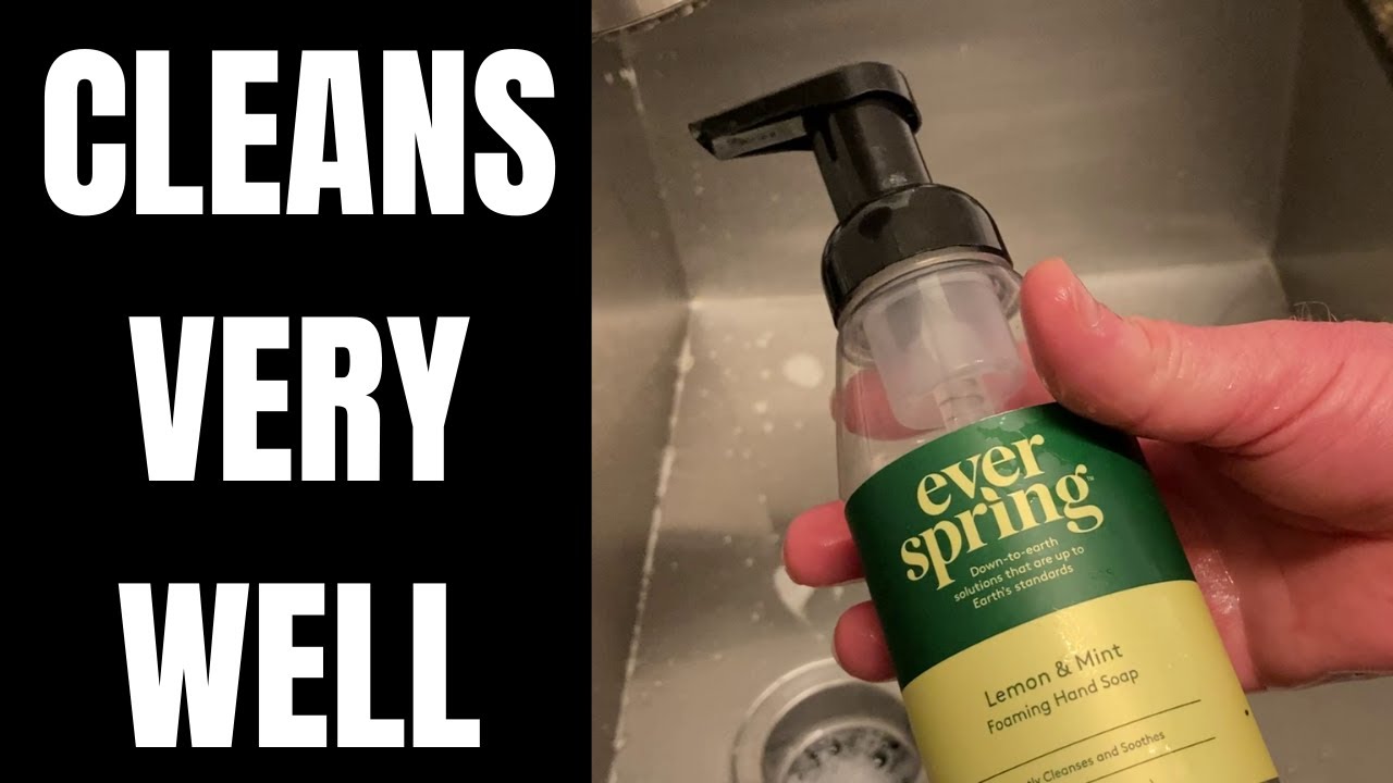Everspring Lemon & Mint Liquid Hand Soap YouTube