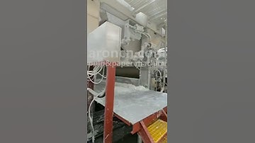 ARON 2850mm 1400m/min Crescent Former Tissue Machine is running well