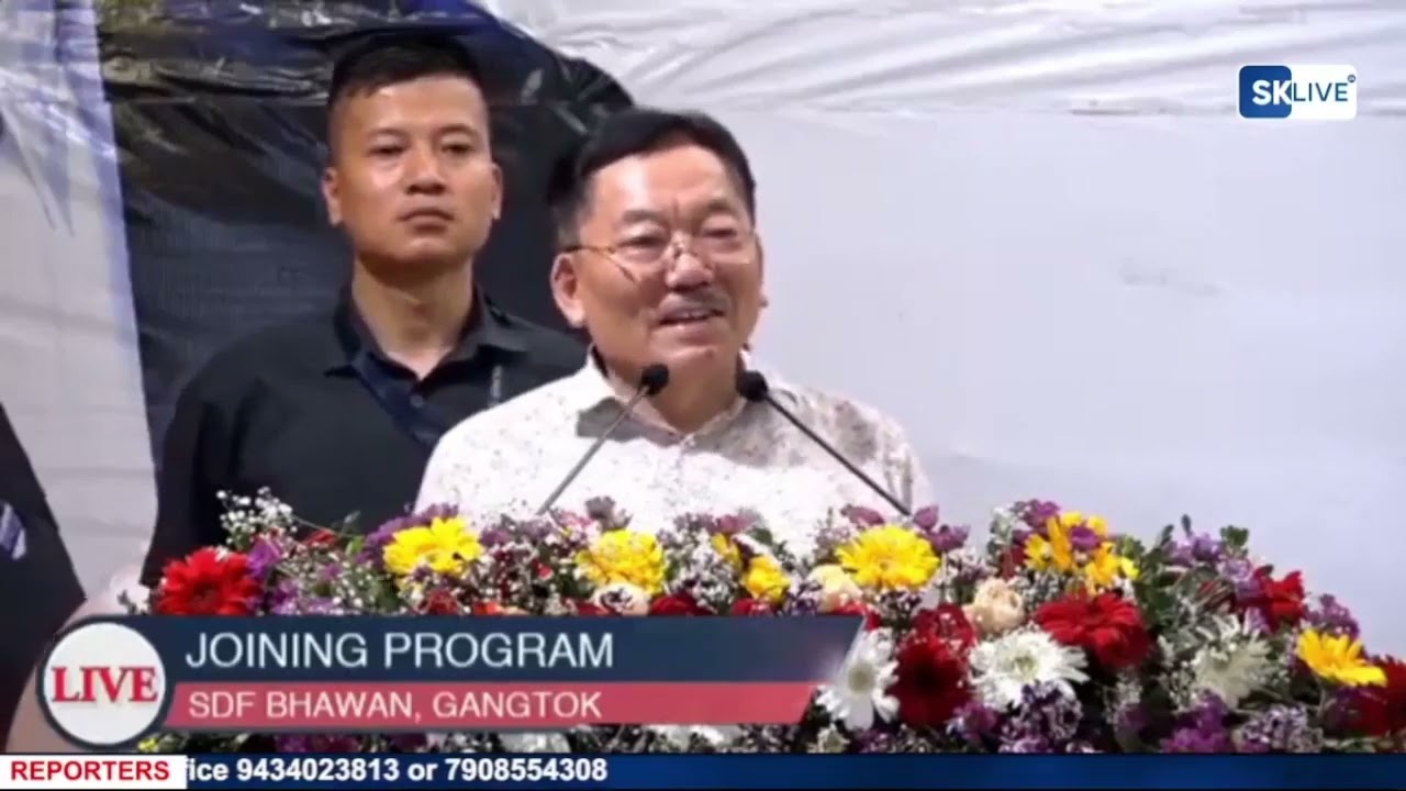 Joining Program of SDF Party. Live From SDF Bhawan Gangtok.