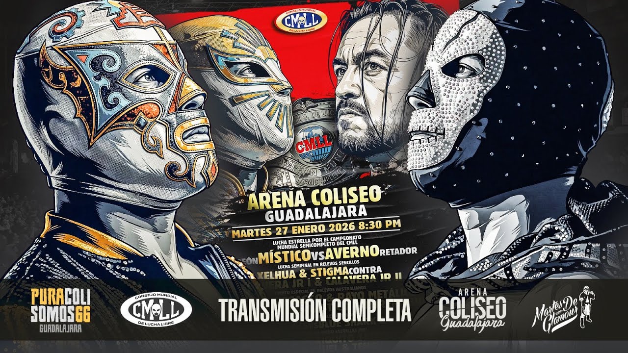 CMLL DESDE LA ARENA COLISEO DE GUADALAJARA: 27 DE ENERO 2026