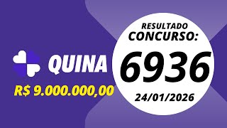 Quina Resultado Concurso 6936 24012026