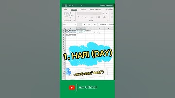 CARA MUDAH MENGKONVERSI TANGGAL KE HARI, BULAN DAN TAHUN (EXCEL 2021) #shorts