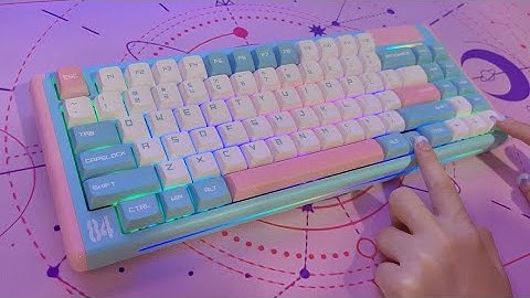 Dustsilver Blue Pink Milkshake Keyboard Unboxing ✨