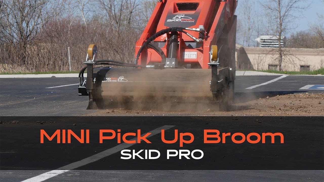 Skid Pro Mini Pickup Broom – Best Skid Steer Sweeper for Fast