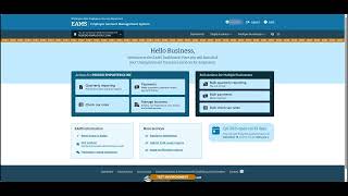 Filing a no-payroll report in EAMS