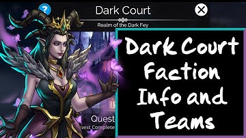 Gems of War - Dark Court Faction Info and Teams