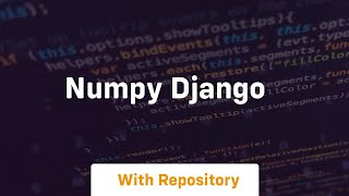 numpy django