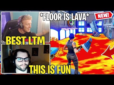 Streamers FIRST TIME Playing The *NEW* Fortnite FLOOR IS LAVA LTM!! (Best LTM)