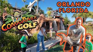 Mini Golf + Holding a REAL Alligator?! 🐊⛳ | Congo River Golf Orlando Adventure