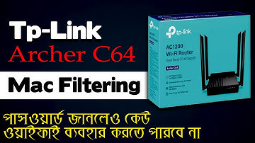 Tp Link Router Mac Filtering Setting Mobile | Block Or Unblock WIFI User in Tp Link Router Bangla