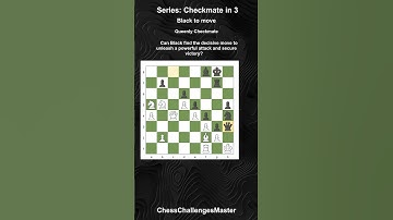 Chess puzzle - Checkmate in 3 - Queenly Checkmate