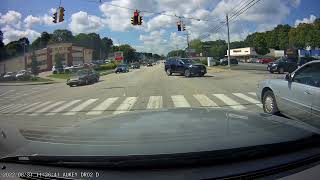 Speeding driver gets cut off, hes big mad
