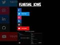 Floating Icons with CSS #learnhtml5andcss3 #coding #webdesign #htmlcss #javascript #programming