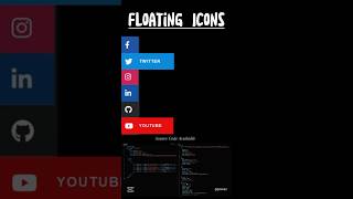 Floating Icons with CSS  #learnhtml5andcss3 #coding #webdesign #htmlcss #javascript #programming