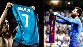 Ronaldo Membalas Selebrasi Angkat Jersey Messi | Ronaldo vs Barcelona Piala Super Spanyol  |