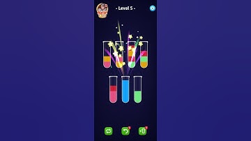 level 5 color sort gameplay