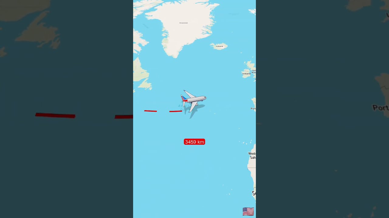 Distance between New York to Paris France #moscowregion #aviation #ukrainerussiaborder #army #auto