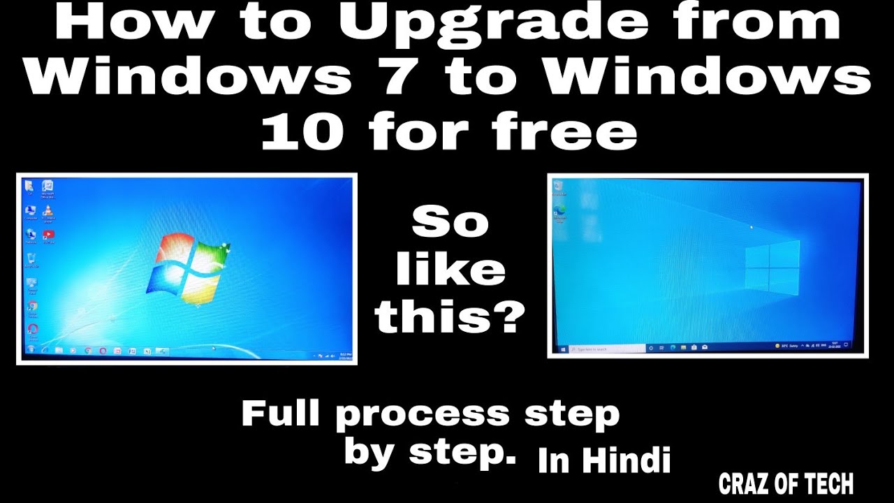 How to Upgrade from Windows 7 to Windows 10 for 🆓 2024 - YouTube