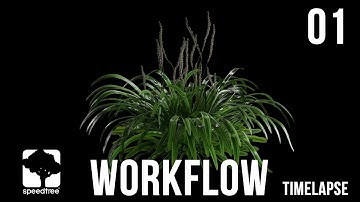 SpeedTree Workflow modeling plant