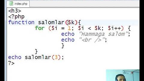 10 dars PHPda funksiyalar