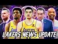 Lakers drafting zach edey  bronny james instead of trading pick  major lakers coaching update