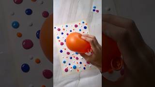 Craft Idea with a Balloon! 🎈✨🤩 Watch What These Acrylic Drops Become! 🎨 #funnyart