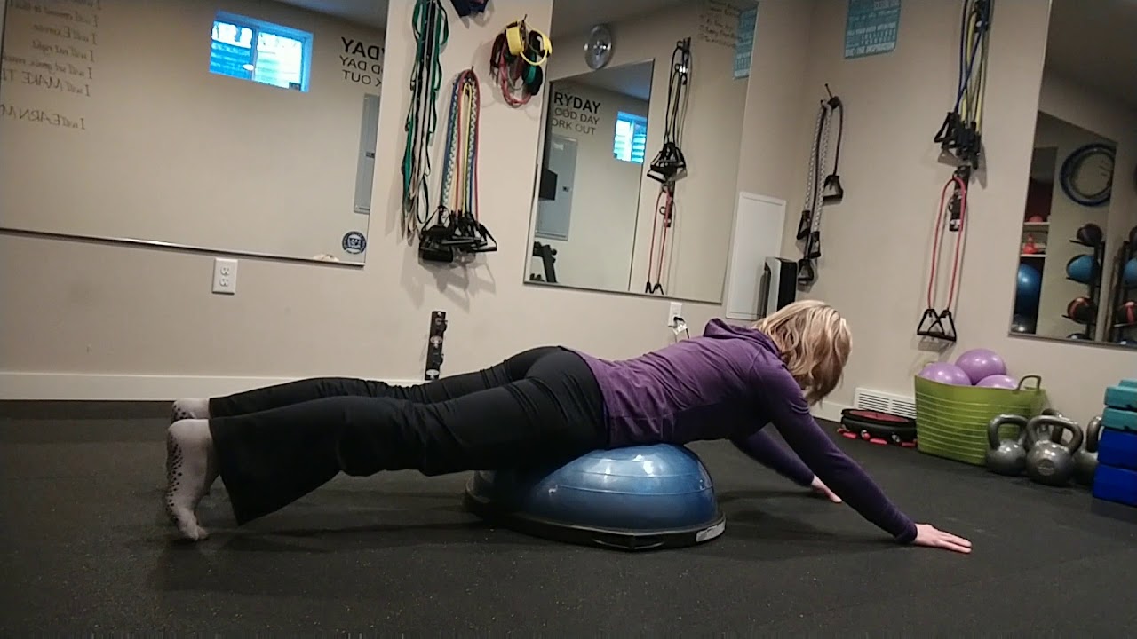 Alternating Superman on BOSU